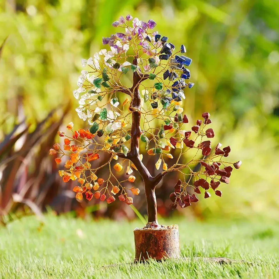 Arbre de Vie 7 Chakras en Pierres Naturelles pour la Sérénité - Biloria