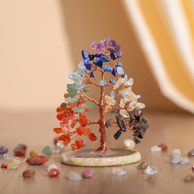 Arbre de Vie 7 Chakras en Pierres Semi-Précieuses - Biloria