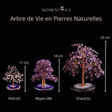 Arbre de Vie Améthyste Agate - Décoration Spirituelle Fait Main - Biloria
