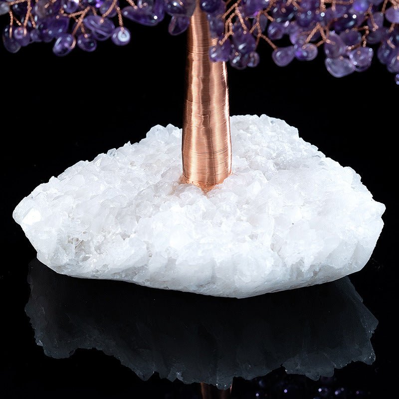 Arbre de Vie Améthyste Quartz Clair | Symbole Force Nature - Biloria