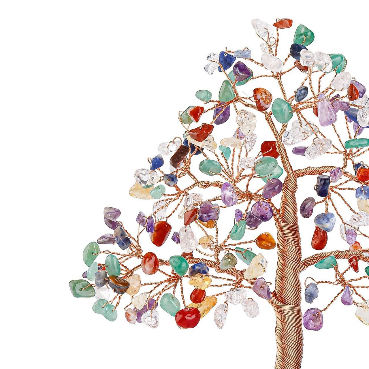 Arbre de Vie Apaisement 7 Chakras, Améthyste ou Quartz Rose - Biloria