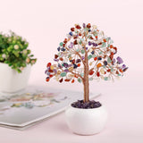 Arbre de Vie Apaisement 7 Chakras, Améthyste ou Quartz Rose - Biloria