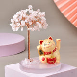 Arbre de Vie Chance – Maneki-neko & Pierres Naturelles - Biloria