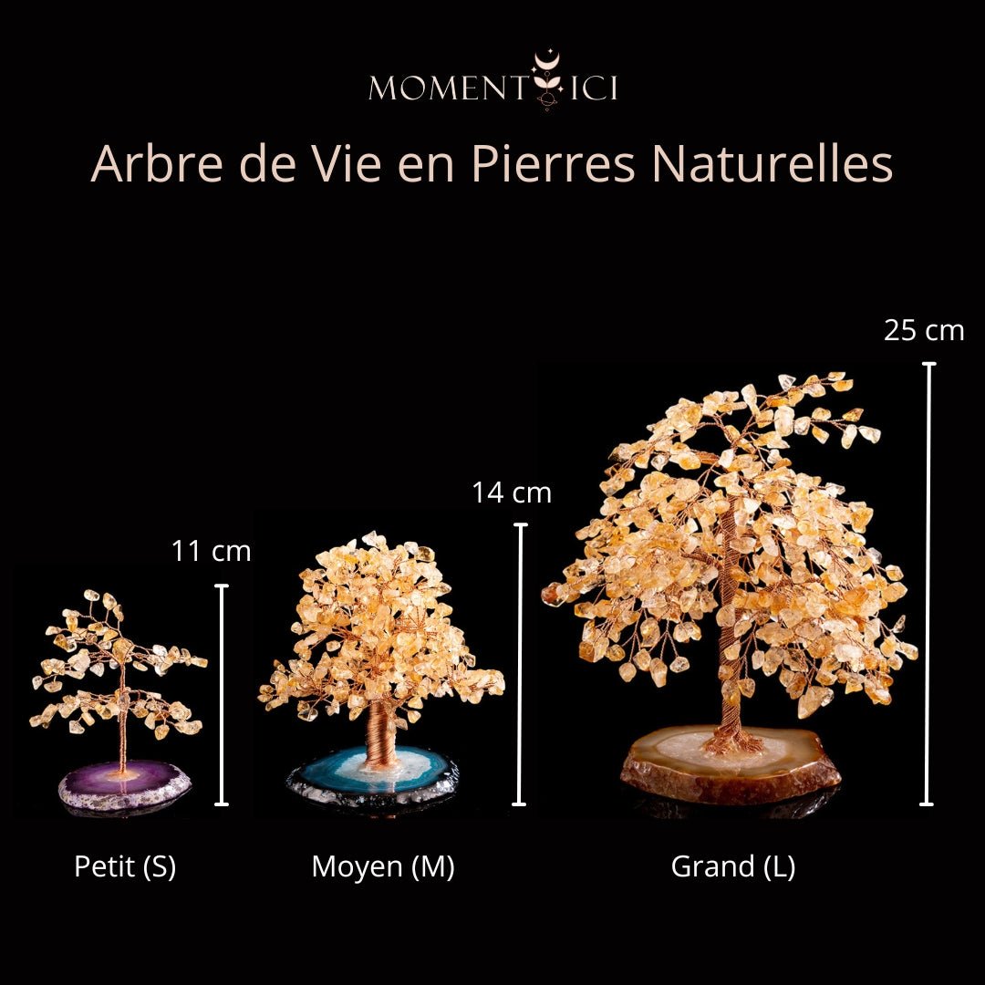 Arbre de Vie Citrine Agate pour Attirer Prospérité - Biloria