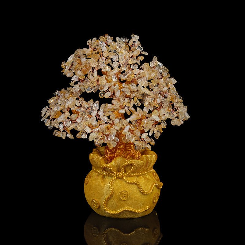 Arbre de Vie Citrine Sac à Trésor – Abondance et Énergie Positive - Biloria