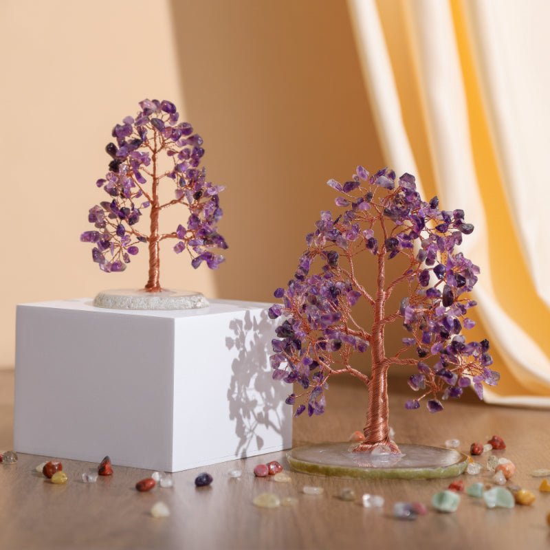 Arbre de Vie en Améthyste pour la Sérénité et la Protection - Biloria