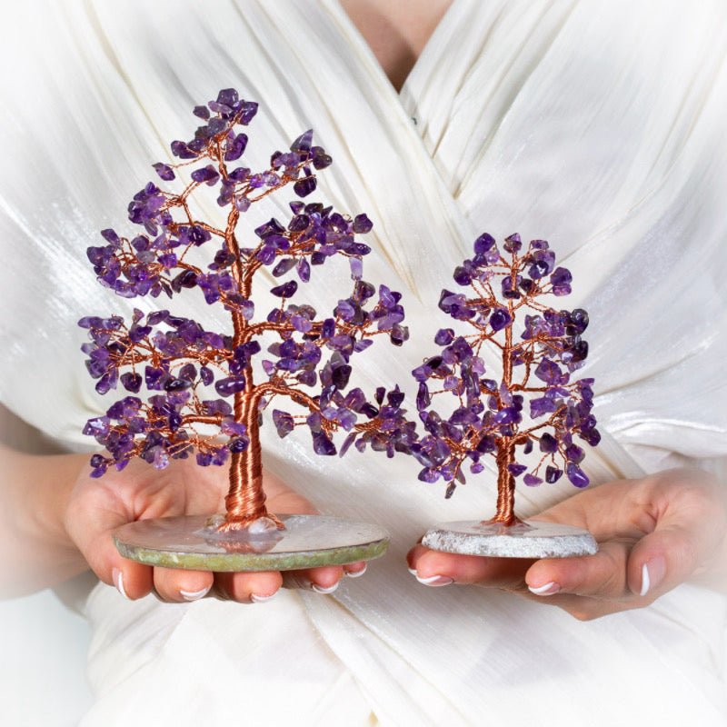 Arbre de Vie en Améthyste pour la Sérénité et la Protection - Biloria
