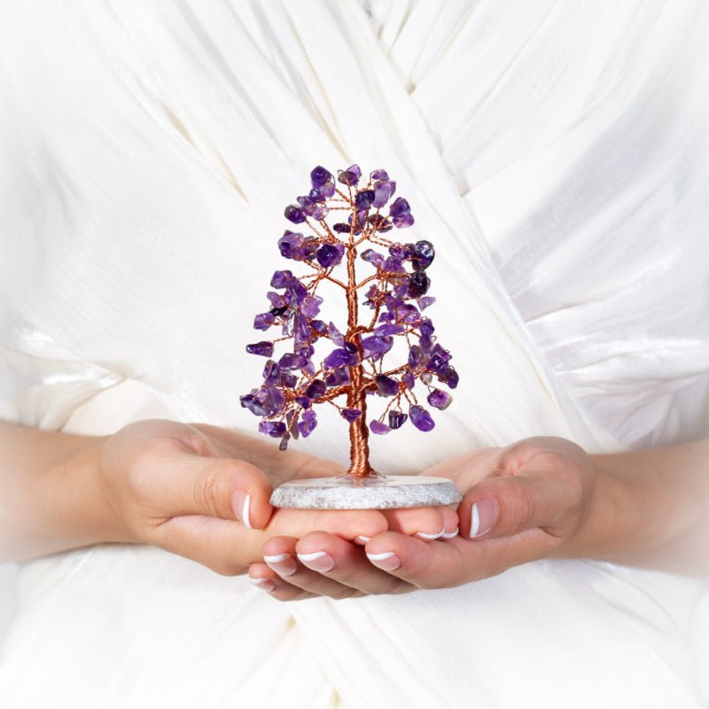 Arbre de Vie en Améthyste pour la Sérénité et la Protection - Biloria