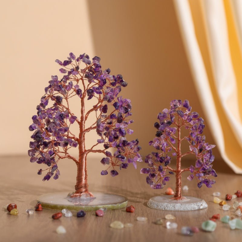 Arbre de Vie en Améthyste pour la Sérénité et la Protection - Biloria