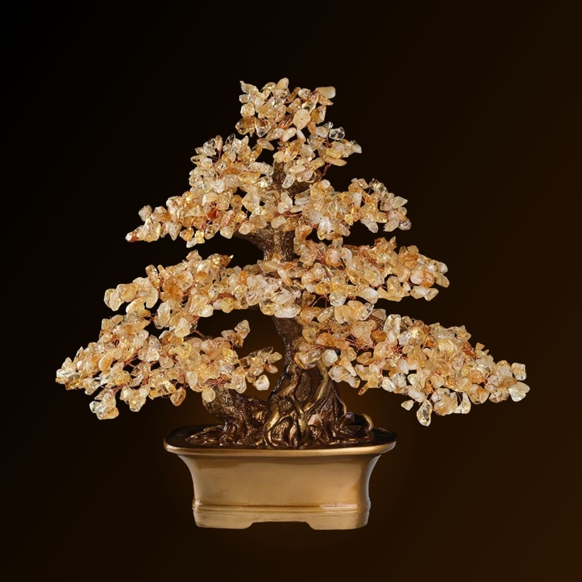 Arbre de Vie en Citrine - Symbole d'Abondance et d'Optimisme - Biloria
