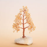 Arbre de Vie en Pierres Naturelles 20 cm sur Base Quartz Clair - Biloria
