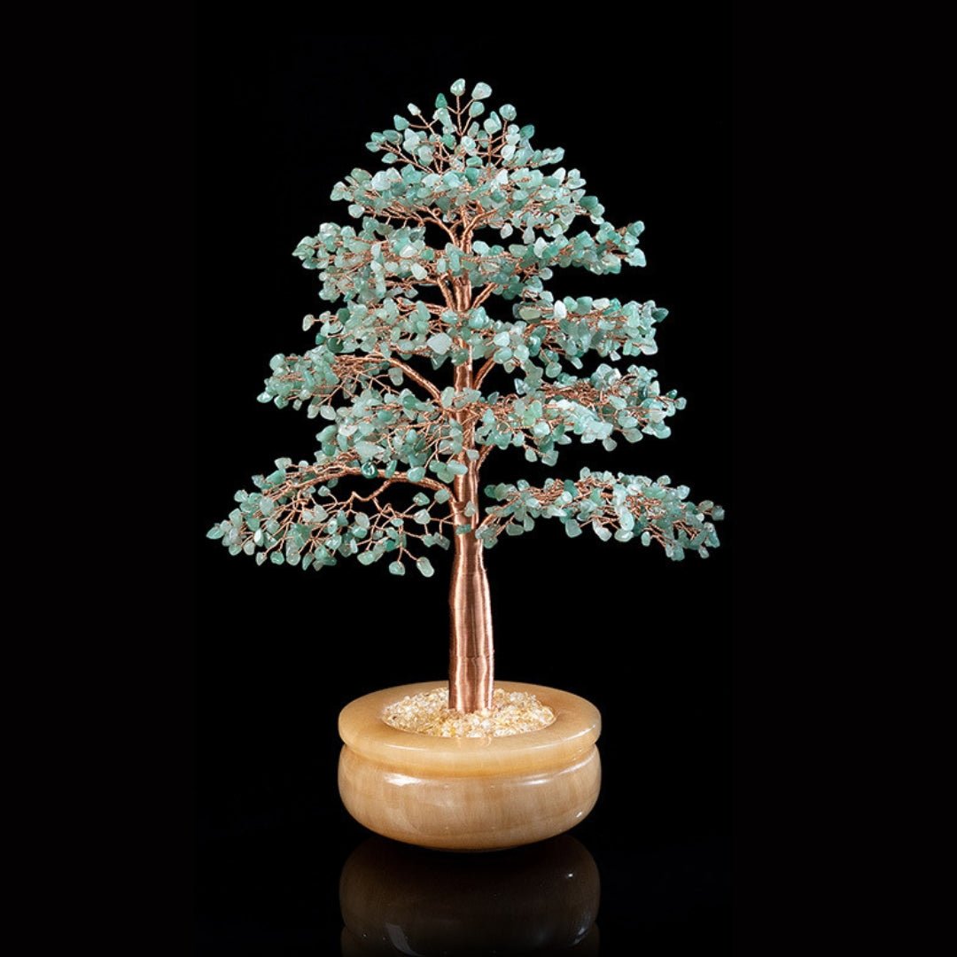 Arbre de Vie en Pierres Naturelles Améthyste Citrine Aventurine - Biloria
