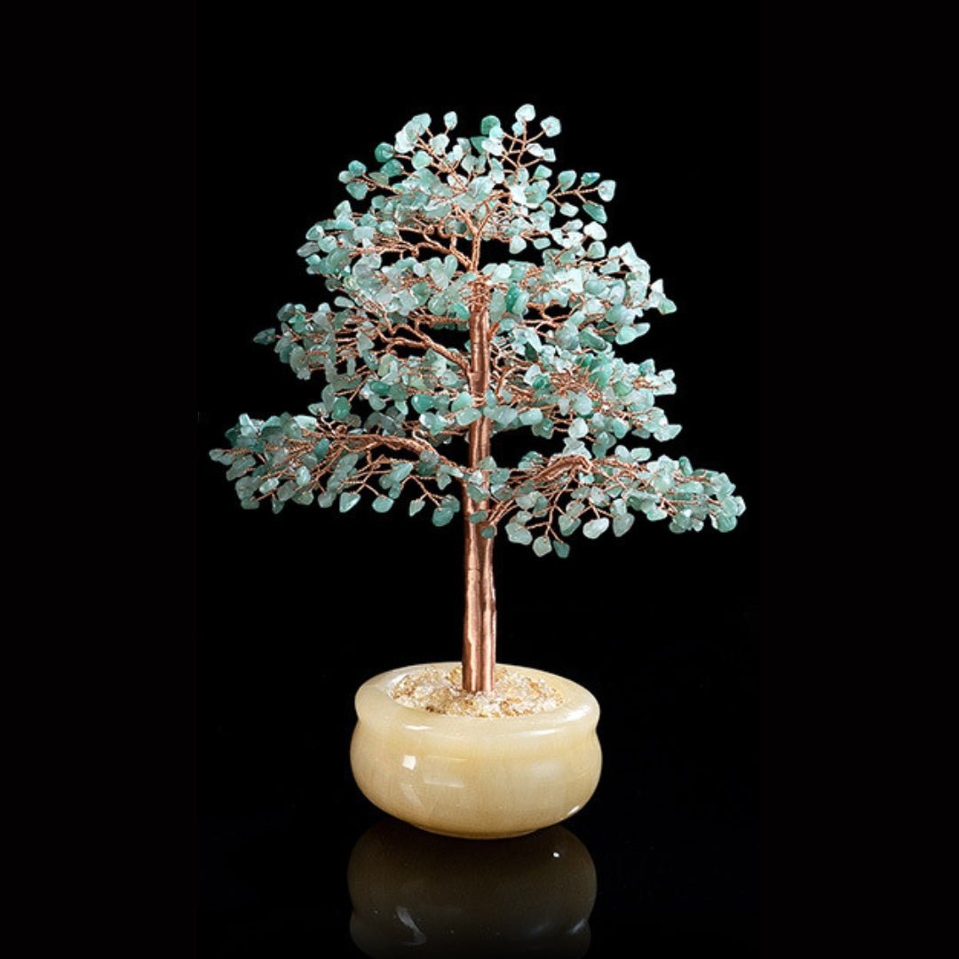 Arbre de Vie en Pierres Naturelles Améthyste Citrine Aventurine - Biloria