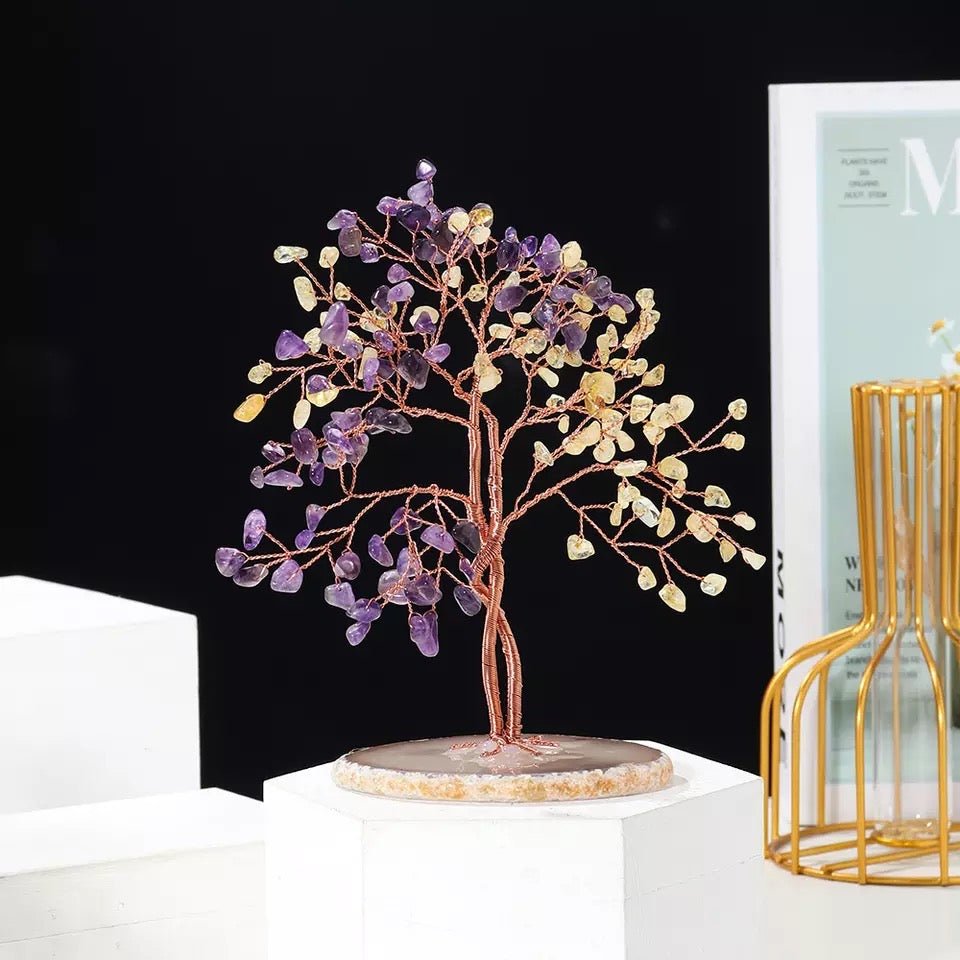 Arbre de Vie en Pierres Naturelles pour Déco Feng Shui - Biloria