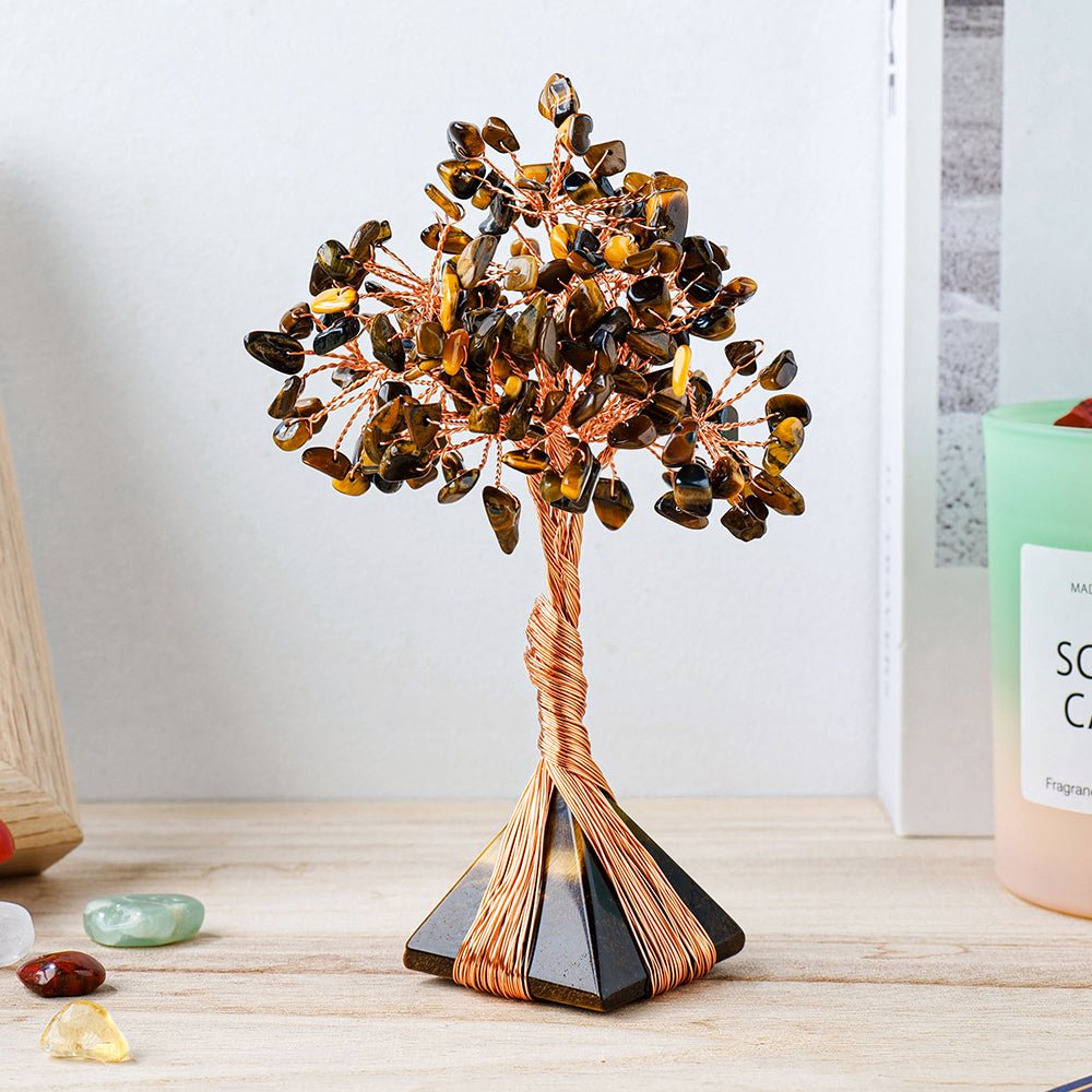 Arbre de Vie et Pyramide en Pierre Naturelle pour la Méditation - Biloria