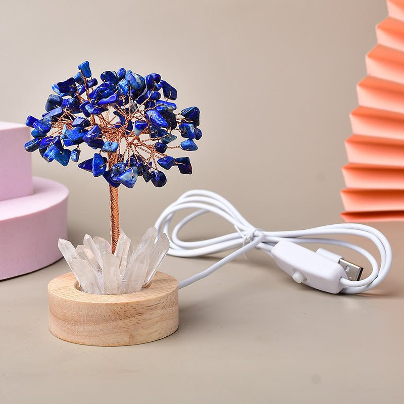 Arbre de Vie Lumineux Vitalité - Pierres Naturelles Feng Shui - Biloria