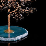Arbre de Vie Obsidienne Agate Protection Harmonie - Biloria