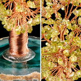 Arbre de Vie Péridot Agate pour attirer prospérité et abondance - Biloria