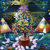 Arbre de Vie Pierres 7 Chakras Déco Bureau Tendance - Biloria