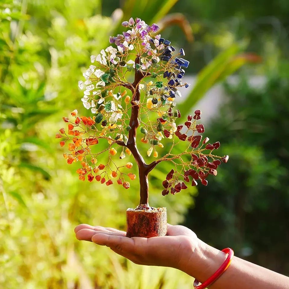 Arbre de Vie Pierres 7 Chakras Déco Bureau Tendance - Biloria
