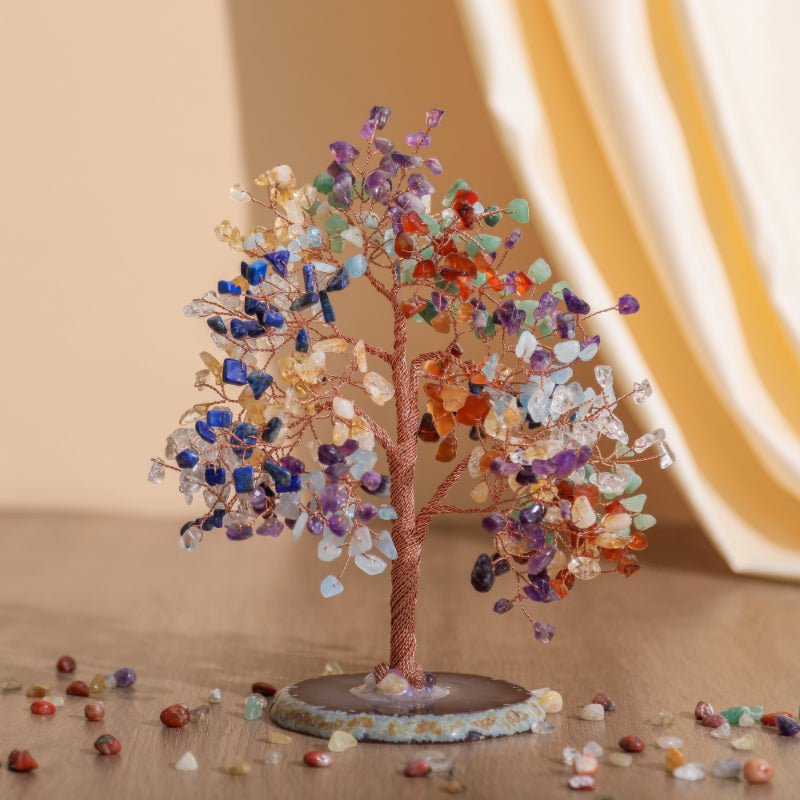 Arbre de Vie Pierres 7 Chakras pour Sérénité et Confiance - Biloria