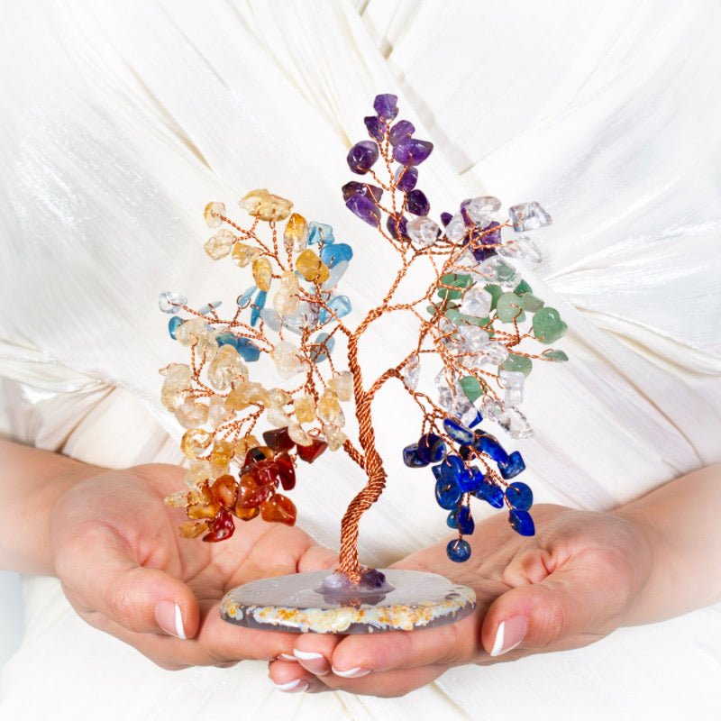 Arbre de Vie Pierres 7 Chakras pour Sérénité et Confiance - Biloria