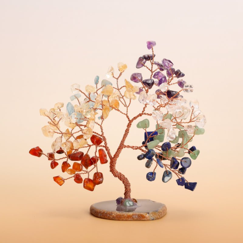 Arbre de Vie Pierres 7 Chakras pour Sérénité et Confiance - Biloria