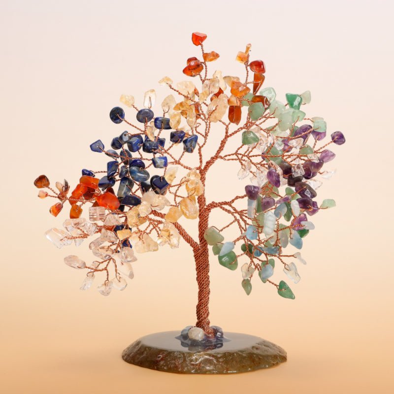 Arbre de Vie Pierres 7 Chakras pour Sérénité et Confiance - Biloria