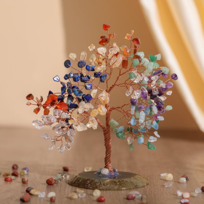 Arbre de Vie Pierres 7 Chakras pour Sérénité et Confiance - Biloria