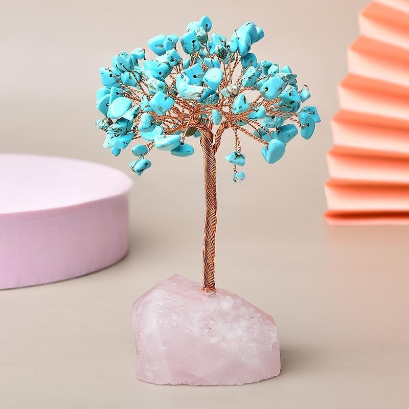 Arbre de Vie Quartz Rose pour Méditation et Recentrage - Biloria