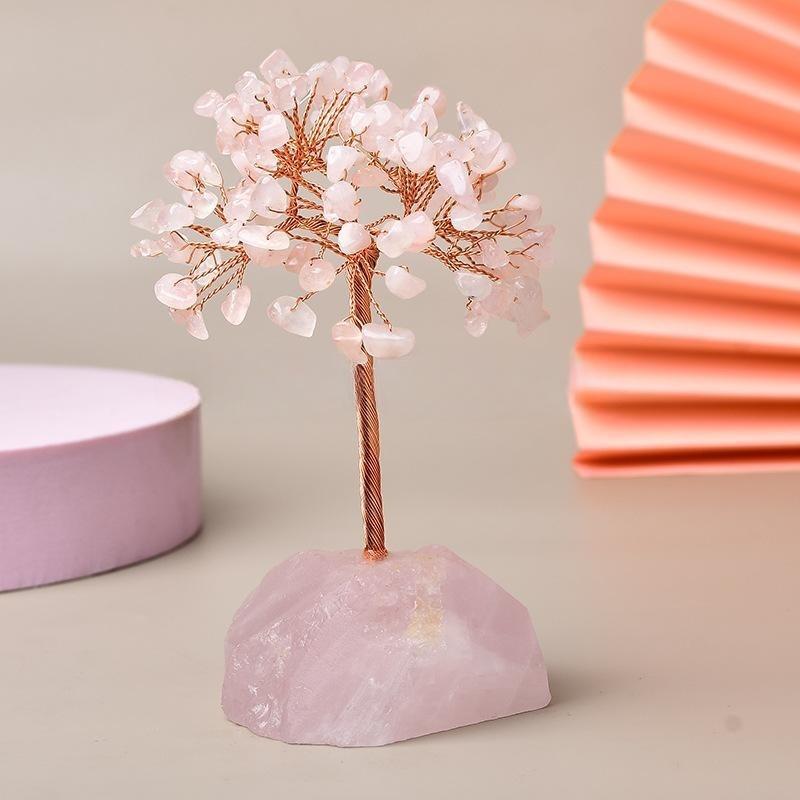 Arbre de Vie Quartz Rose pour Méditation et Recentrage - Biloria