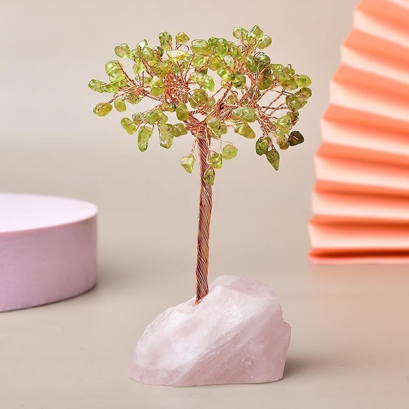 Arbre de Vie Quartz Rose pour Méditation et Recentrage - Biloria