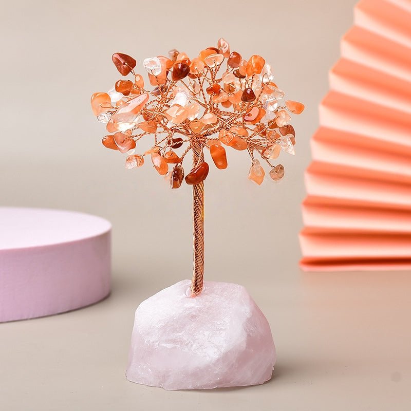Arbre de Vie Quartz Rose pour Méditation et Recentrage - Biloria