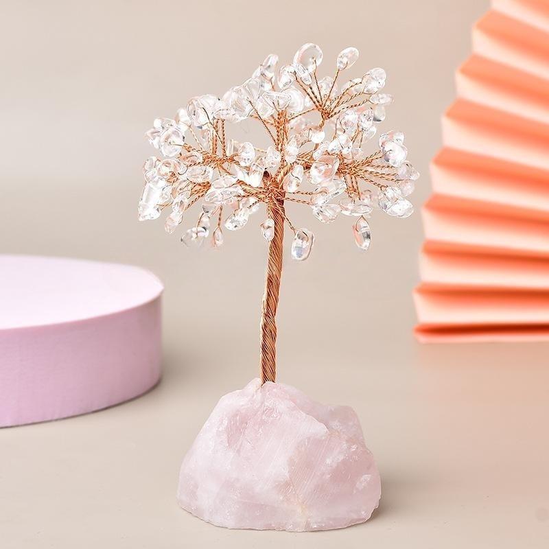 Arbre de Vie Quartz Rose pour Méditation et Recentrage - Biloria