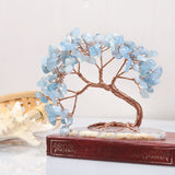 Arbre de Vie Sagesse en Pierres Naturelles - Décoration Spirituelle - Biloria