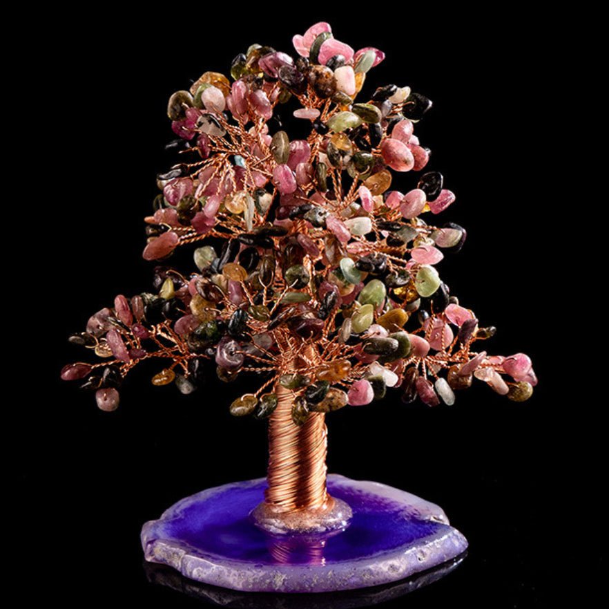 Arbre de Vie Tourmaline Agate fait main 3 tailles - Biloria