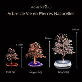 Arbre de Vie Tourmaline Agate fait main 3 tailles - Biloria