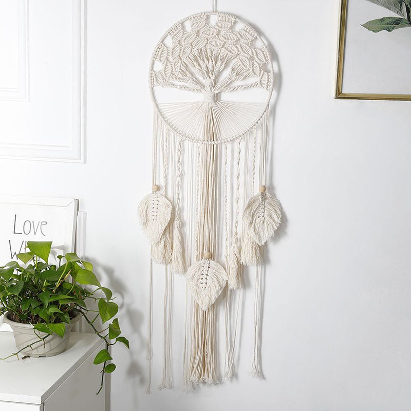 Attrape-rêve Arbre de Vie en Macramé 90 cm Fait Main - Biloria