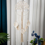 Attrape-rêve Arbre de Vie en Macramé 90 cm Fait Main - Biloria