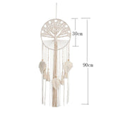 Attrape-rêve Arbre de Vie en Macramé 90 cm Fait Main - Biloria