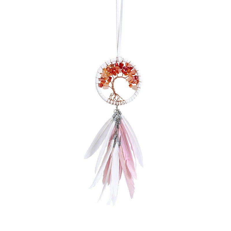 Attrape-rêve Arbre de Vie protecteur Agate voiture - Biloria