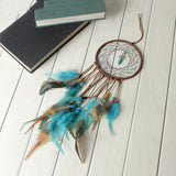 Attrape Rêve Artisanal Turquoise pour Sommeil Réparateur - Biloria