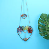 Attrape-rêve Cœur Arbre de Vie 7 Chakras déco tendance - Biloria