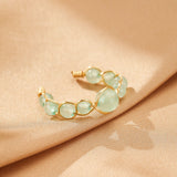 Aventurine Bague Ajustable Double Éclat Vert Bien-Être - Biloria
