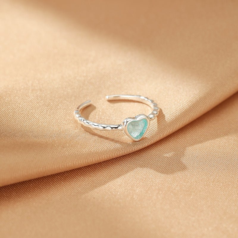 Bague Aigue-marine ajustable Argent S925 – Sérénité - Biloria