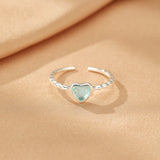 Bague Aigue-marine ajustable Argent S925 – Sérénité - Biloria