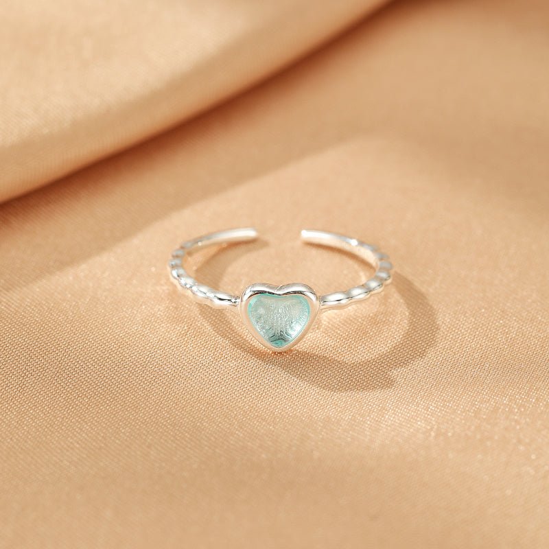 Bague Aigue-marine ajustable Argent S925 – Sérénité - Biloria