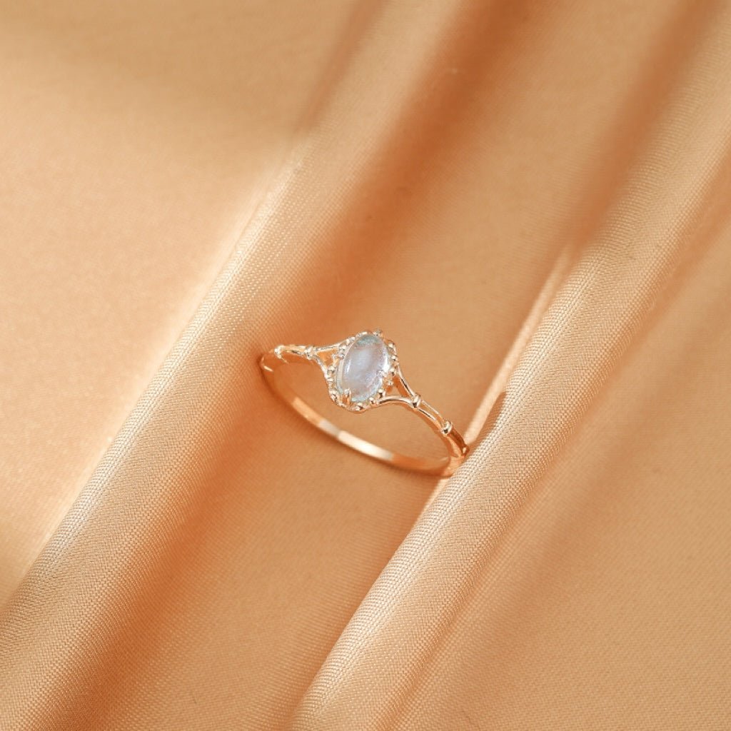 Bague Aigue marine Argent 925 - Pierre naturelle Bienveillance - Biloria