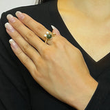 Bague ajustable pierres naturelles chat – Amour félin - Biloria