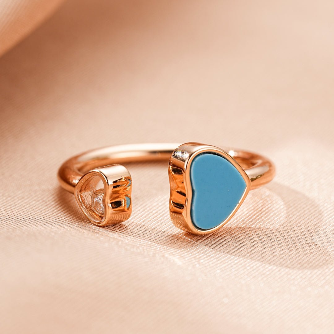 Bague Amazonite Cœur – Apaisement et Émotions - Biloria